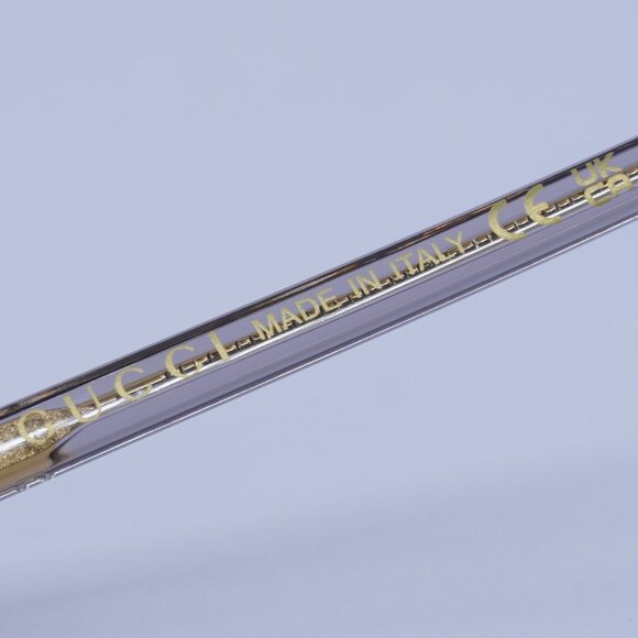 Gucci GG0551O 019 Eyeglasses Transparent Grey 55mm Square Frame - Picture 8 of 12